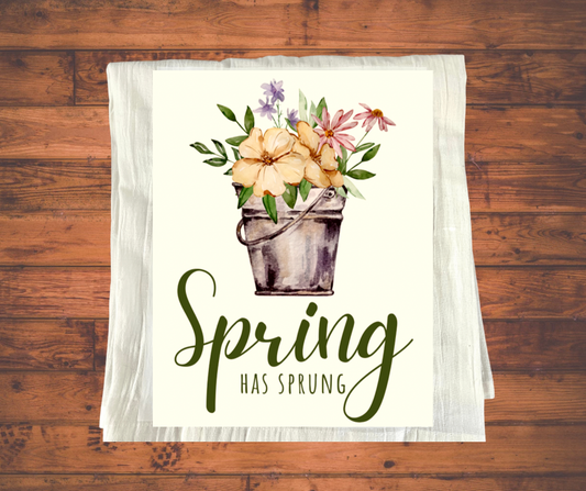 Spring has Spring Decorative Towel